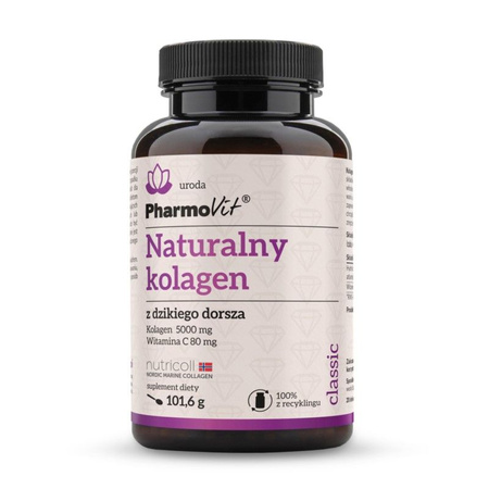 KOLAGEN Z DZIKIEGO DORSZA W PROSZKU(5000mg)BEZGLUTENOWY 101,6g PHARMOVIT