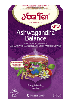 HERBATKA AJURWEDYJSKA RÓWNOWAGA Z ASHWAGANDHĄ BIO(17 x 2g) 3 g - YOGI TEA