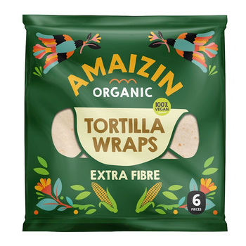 TORTILLA WRAPS Z OTRĘBAMI BIO (6 szt.) 240 g - AMAIZIN