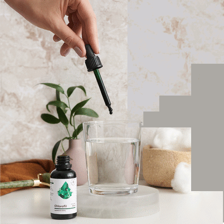 AURA HERBALS Chlorofil z morwy KONCENTRAT krople