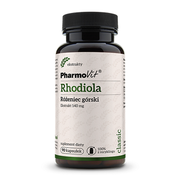 RHODIOLA - RÓŻENIEC GÓRSKI EKSTRAKT(140mg)BEZGLUTEN 90KAPSUŁEK-PHARMOVIT