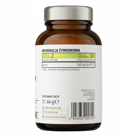 OstroVit Pharma Magnesium Citrate 60 caps 240 mg