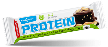 BATON PROTEINOWY Z ORZESZKAMI ZIEMNYMI W POLEWIE KAKAOWEJ BEZGLUTENOWY 50g 