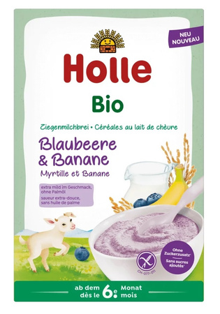 KASZKA RYŻOWA JAGODA BANAN BEZ DODATKU CUKRU BEZGLUTEN OD 6 MIES 200g HOLLE