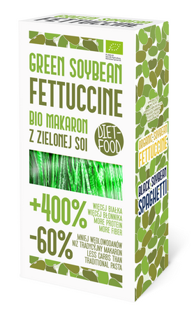 MAKARON PROTEINOWY (Z SOI ZIELONEJ) FETTUCCINE BEZGLUTENOWY BIO 200 g 