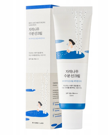 UV protection cream for face Round Lab Birch 50 SPF for day 50 ml