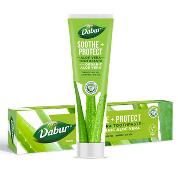 PASTA DO ZĘBÓW UKOJENIE + OCHRONA Z ALOESEM BEZ FLUORU 100 ml - DABUR
