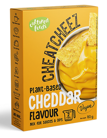 MIESZANKA NA WEGAŃSKI SOS LUB DIP O SMAKU SERA CHEDDAR BEZGLUTENOWY 72g