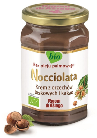 KREM Z ORZECHÓW LASKOWYCH I KAKAO BEZGLUTENOWY BIO 250g -RIGONI DI ASIAGO 