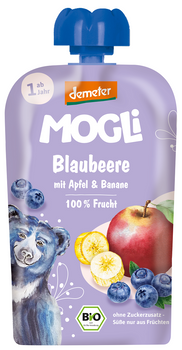 MUS JABŁKO - BANAN - BORÓWKA BEZ DODATKU CUKRÓW OD 1 ROKU DEMETER BIO 100g