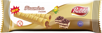 RURKI KUKURYDZIANE Z KREMEM O SMAKU TIRAMISU BEZGLUTENOWE 18 g - BALILA