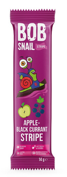 PRZEKĄSKA JABŁKO-CZARNA PORZECZKA BEZ DODATKU CUKRÓW BEZGLUTEN14g-BOB SNAIL