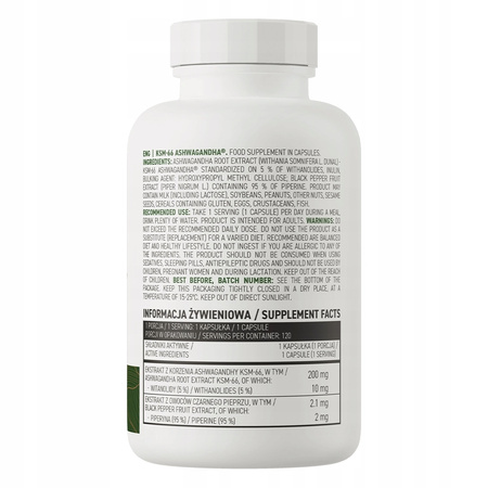 OstroVit KSM-66 Ashwagandha VEGE 120 caps