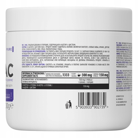 Supreme Pure NAC OstroVit powder 200 g natural