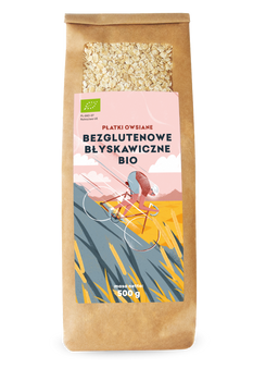 PŁATKI OWSIANE BŁYSKAWICZNE BEZGLUTENOWE BIO 500 g - PIĘĆ PRZEMIAN