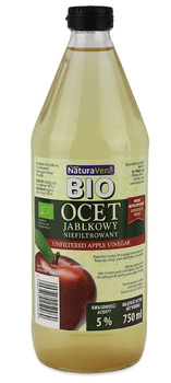 OCET JABŁKOWY 5 % NIEFILTROWANY BIO 750 ml - NATURAVENA