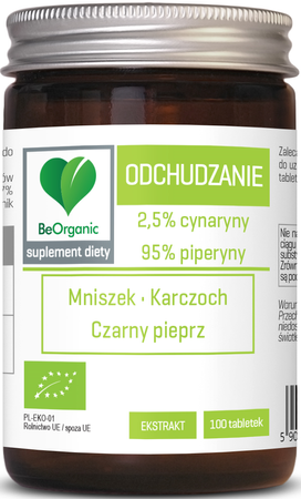 TABLETKI WSPOMAGAJĄCE ODCHUDZANIE(MNISZEK, KARCZOCH, CZARNY PIEPRZ) 100szt