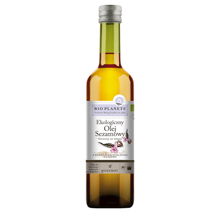 OLEJ SEZAMOWY TŁOCZONY NA ZIMNO BIO 500 ml - BIO PLANETE