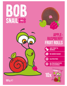 PRZEKĄSKI ROLL JABŁKO - MALINA BEZ DODATKU CUKRÓW BEZGLUTENOWE 100 g