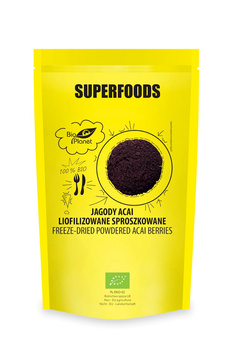 JAGODY ACAI LIOFILIZOWANE SPROSZKOWANE BIO 100 g - BIO PLANET SUPERFOODS