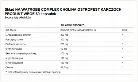 Diet supplement Alto Pharma Na Wątrobę Complex milk thistle capsules 60 pcs
