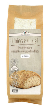 MIESZANKA DO WYPIEKU CHLEBA JASNEGO BEZ DODATKU CUKRÓW BEZGLUTENOWA 440g