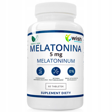 MELATONIN 5mg GOOD HEALTHY DEEP SLEEP REGENERATION Product VEGE 60 tablete