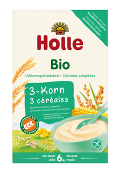 KASZKA PEŁNOZIARNISTA 3 ZBOŻA BEZ DODATKU CUKRÓW BEZGLUTEN OD 6 MIES 250g