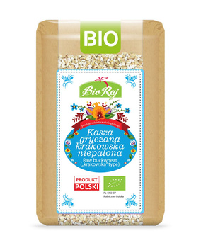KASZA GRYCZANA KRAKOWSKA NIEPALONA BIO (POLSKA) 500 g - BIO RAJ