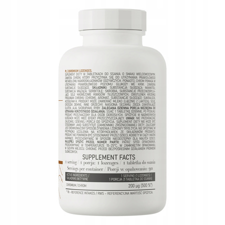 OstroVit Chrom lozenge 90 tablets CHROMIUM PICOLINATE