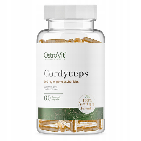 Diet supplement OstroVit Cordyceps VEGE 60 kapsułek 60 pcs
