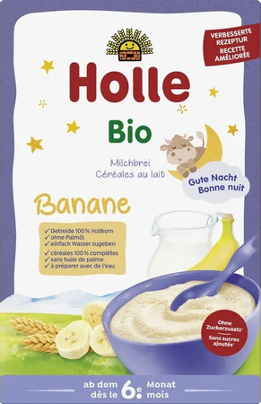 KASZKA PEŁNOZIARNISTA MLECZNO BANANOWA BEZ DODATKU CUKRÓW OD 6 MIES 250g 