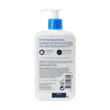 CeraVe Moisturizing emulsion for dry skin of face and body 473ml