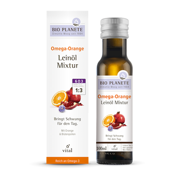 OMEGA ORANGE - MIESZANKA Z OLEJEM LNIANYM BIO 100 ml - BIO PLANETE