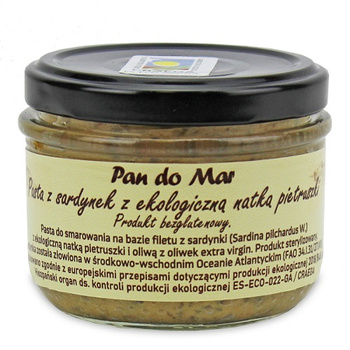 PASTA Z SARDYNEK Z BIO NATKĄ PIETRUSZKI BEZGLUTENOWA 125 g PAN DO MAR