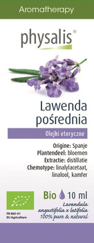 OLEJEK ETERYCZNY LAWENDA POŚREDNIA BIO 10 ml - PHYSALIS