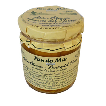 TUŃCZYK BIAŁY W BIO OLIWIE Z OLIWEK EXTRA VIRGIN 220 g 154 gPAN DO MAR