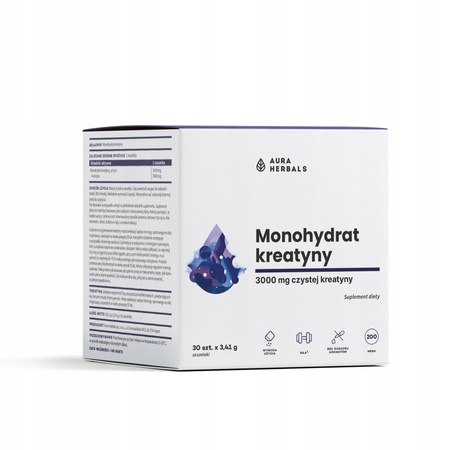 Kreatyna saszetki bezsmakowy Aura Herbals 102 g