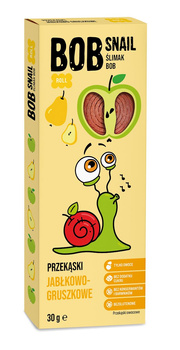 PRZEKĄSKA JABŁKO GRUSZKA BEZ DODATKU CUKRÓW BEZGLUTENOWA 30 g - BOB SNAIL
