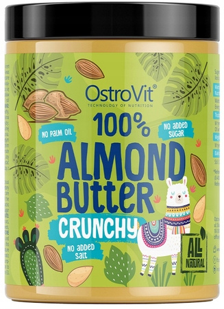 Ostrovit 100% Almond Butter 1000 g - Crunchy