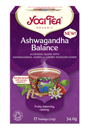 HERBATKA AJURWEDYJSKA RÓWNOWAGA Z ASHWAGANDHĄ BIO(17 x 2g) 3 g - YOGI TEA