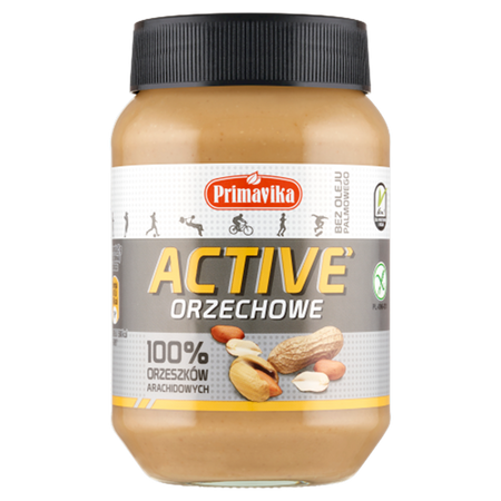 KREM Z ORZESZKÓW ZIEMNYCH PRAŻONYCH 100 % BEZGLUTENOWY 470 g - PRIMAVIKA