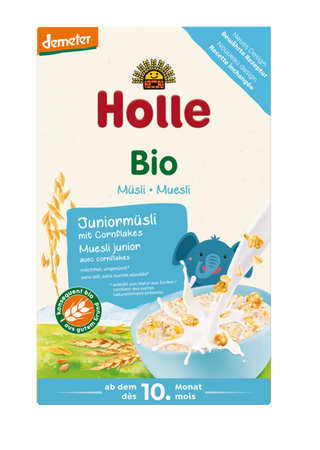 MUSLI JUNIOR Z PŁATKAMI KUKURYDZIANYMI BEZ DODATKU CUKRÓW OD 10 MIES 250g
