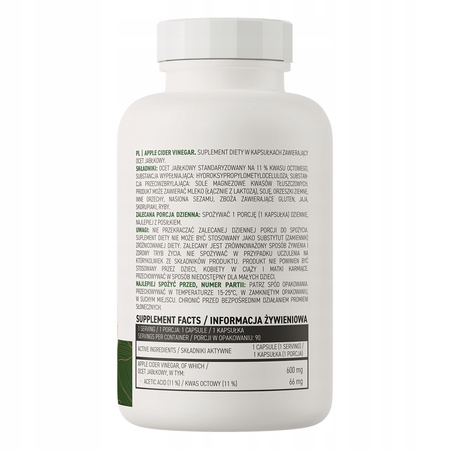 OstroVit Apple Vinegar VEGE 90 caps DIGESTION DIET