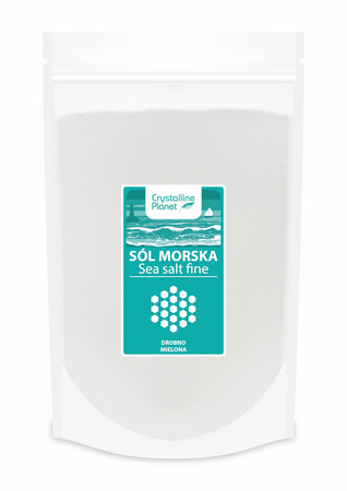 SÓL MORSKA DROBNO MIELONA 1 kg - CRYSTALLINE PLANET