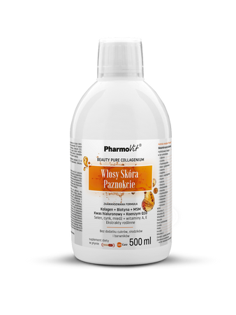 SUPLEMENT DIETY NA WŁOSY, SKÓRĘ I PAZNOKCIE W PŁYNIE 500 ml PHARMOVIT