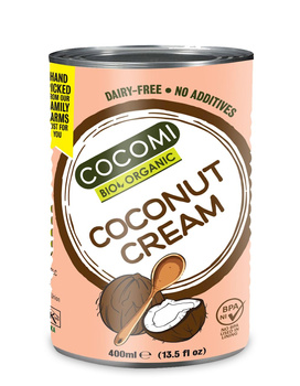 KREM KOKOSOWY BEZ GUMY GUAR BEZ DODATKU CUKRÓW BIO 400 ml - COCOMI