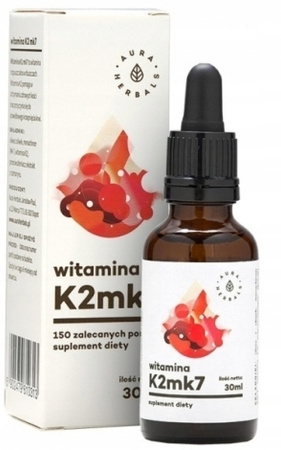 Suplement diety Aura Herbals Witamina K2mk7 krople 30 ml 1 szt.