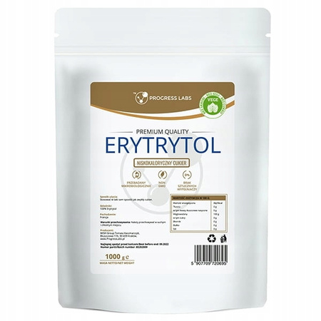 PROGRESS LABS ERYTHRITOL NATURAL SWEETENER 1KG