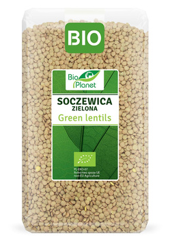 SOCZEWICA ZIELONA BIO 1 kg - BIO PLANET